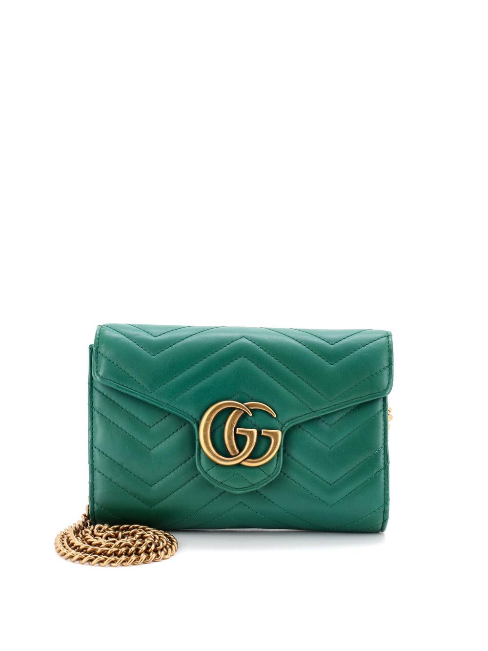 Gucci Gg Marmont Chain Wallet Matelasse #342452G11B